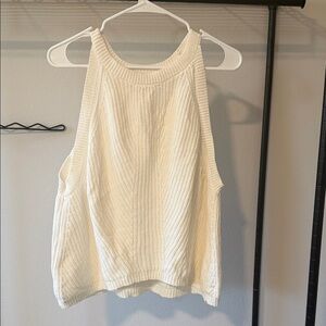 Vince Camuto Cream Knit Tank Top